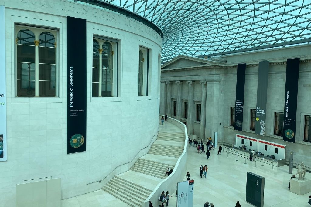 Great Court of the British Museum in London.
