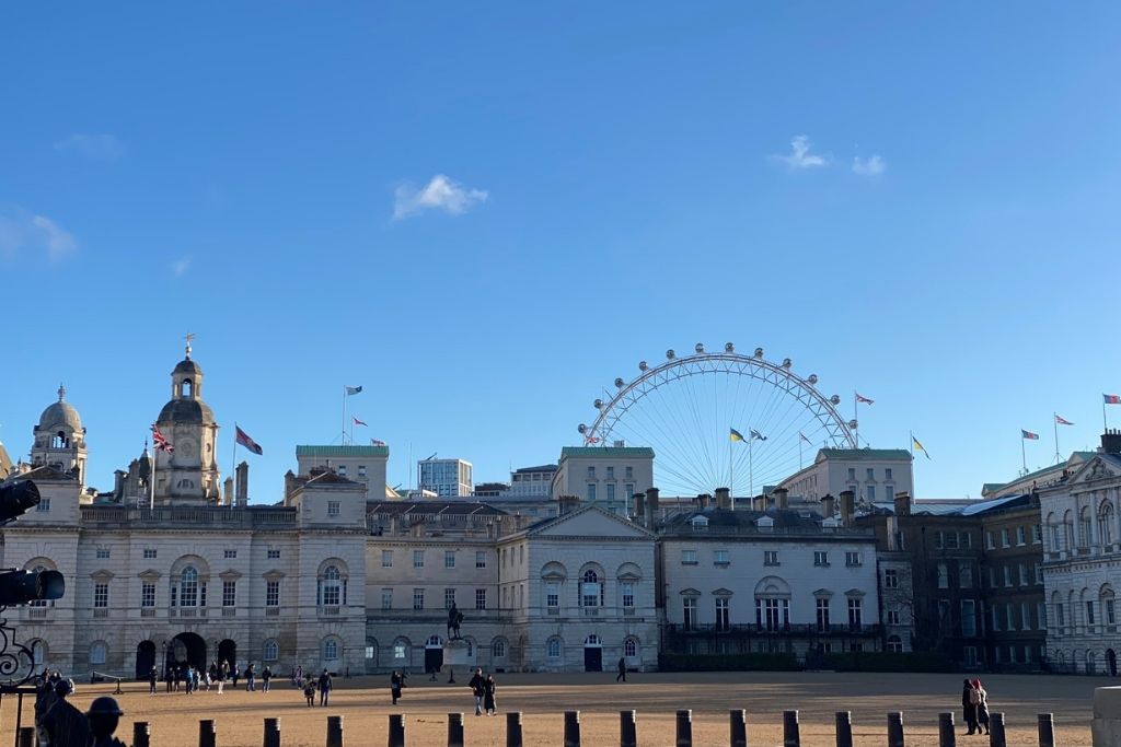 Horse Guards Parade Ground in London.