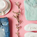 Spring flowers and travel clothes for UK trip