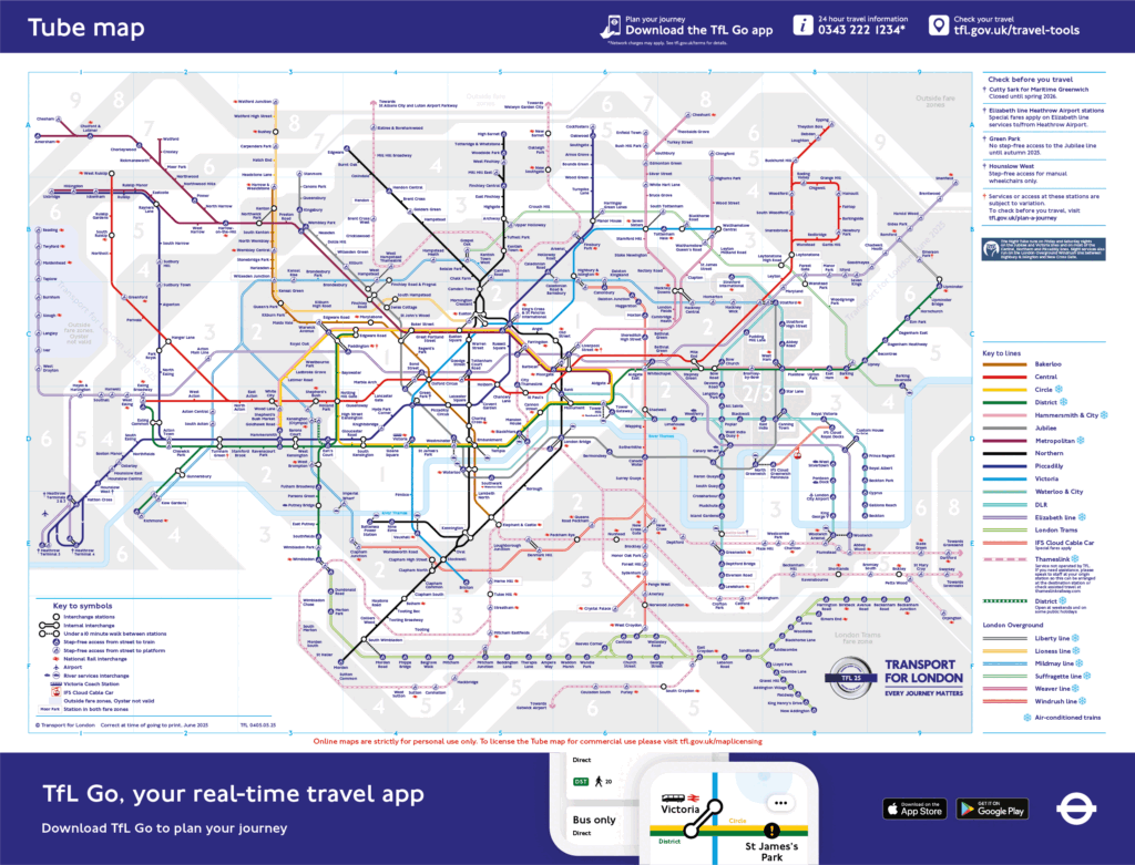 How to use the London Underground - Tube Map from Transport for London