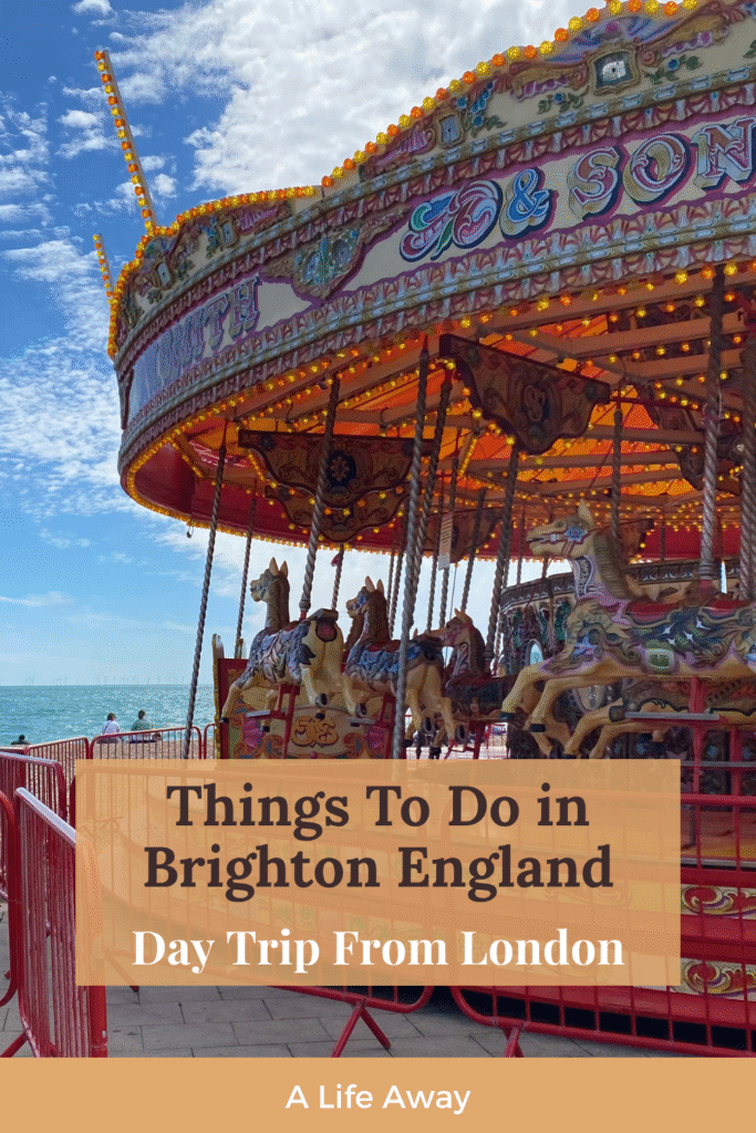 Carousel on Brighton beach in England.