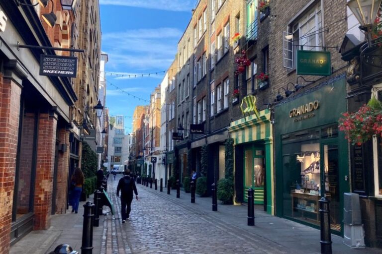 City street in London