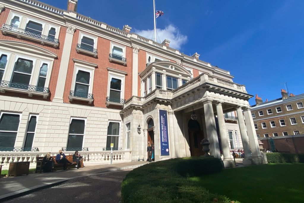 The Wallace Collection townhouse exterior in Marylebone, London.