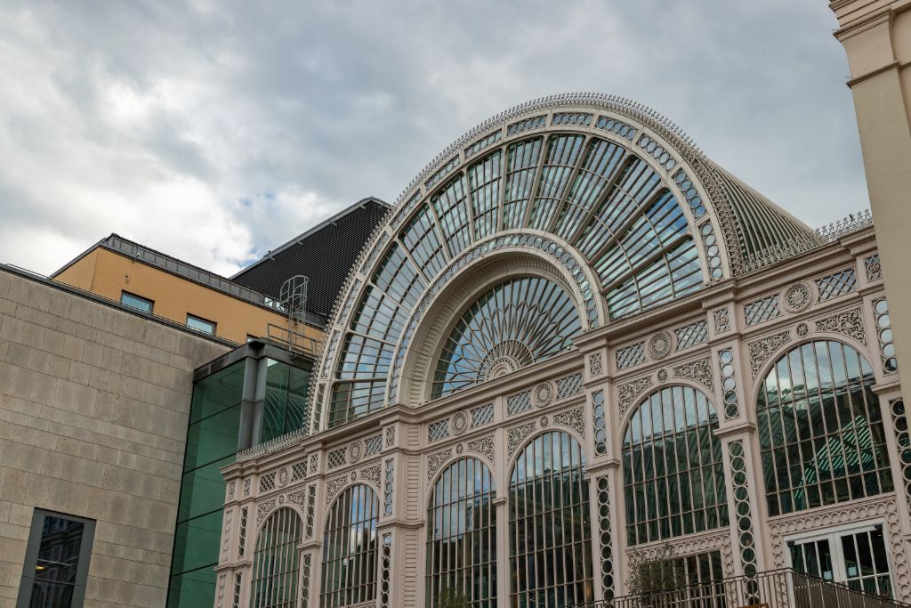 Exterior of the Royal Ballet and Opera House in Covent Garden, London.