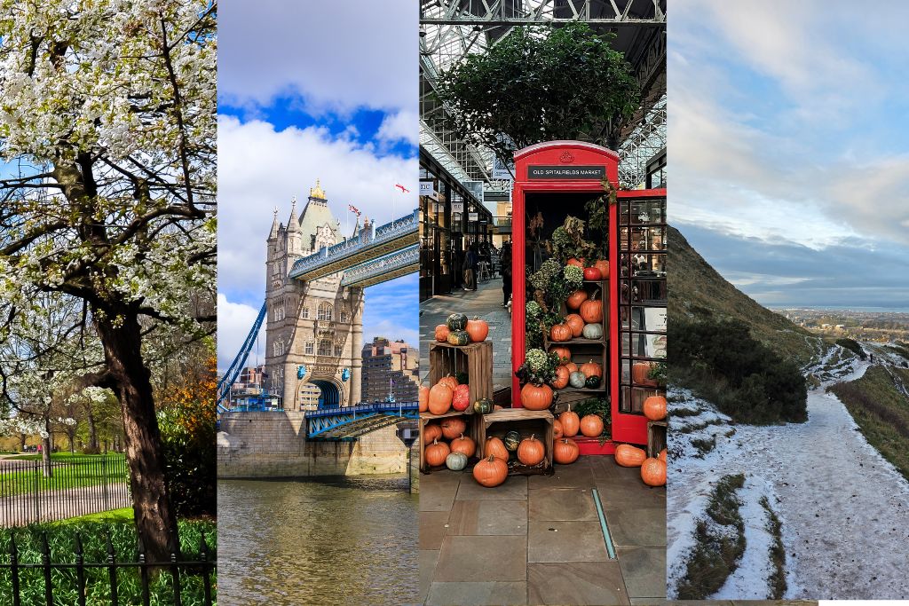 UK scenes across all four seasons