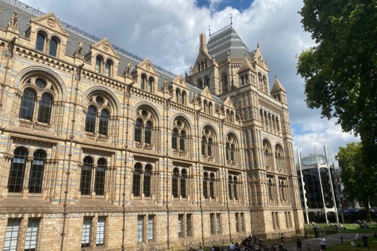 Exterior of the Natural History Museum in South Kensington, London